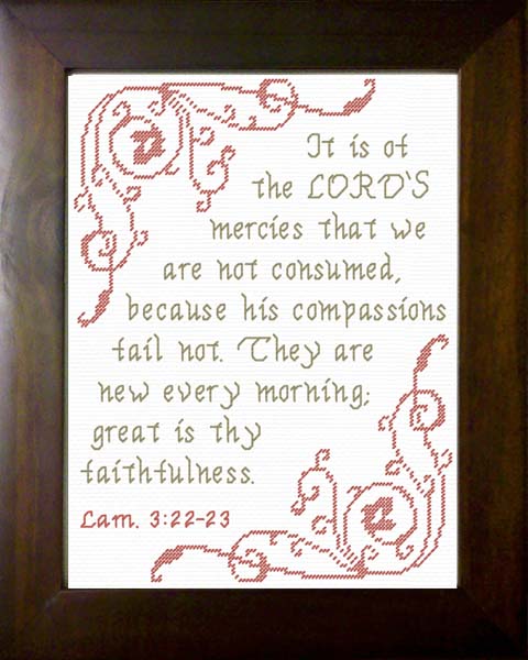 New Every Morning - Lamentations 3:22-23